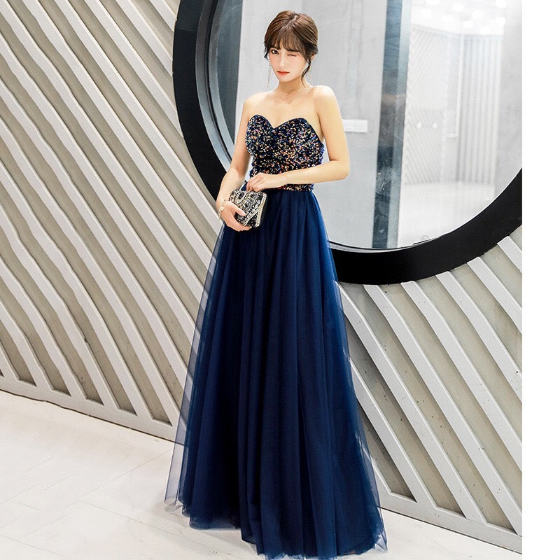 即納ドレス あす楽 elnan Aラインドレス ネイビー XS S M L XL XXL 即日発送 明日 届く 結婚式 大きいサイズ 演奏会 パーティードレス ロングドレス お呼ばれ ドレス ワンピース 二次会 発表会 母親 フォーマルドレス 袖あり フォーマル パーティー 披露宴 同窓会 アフタヌーン ドレス ママ ドレス ミセス 七分袖 洋装 長袖 マザーズ ドレス 演奏会用 ドレス レディース Aライン