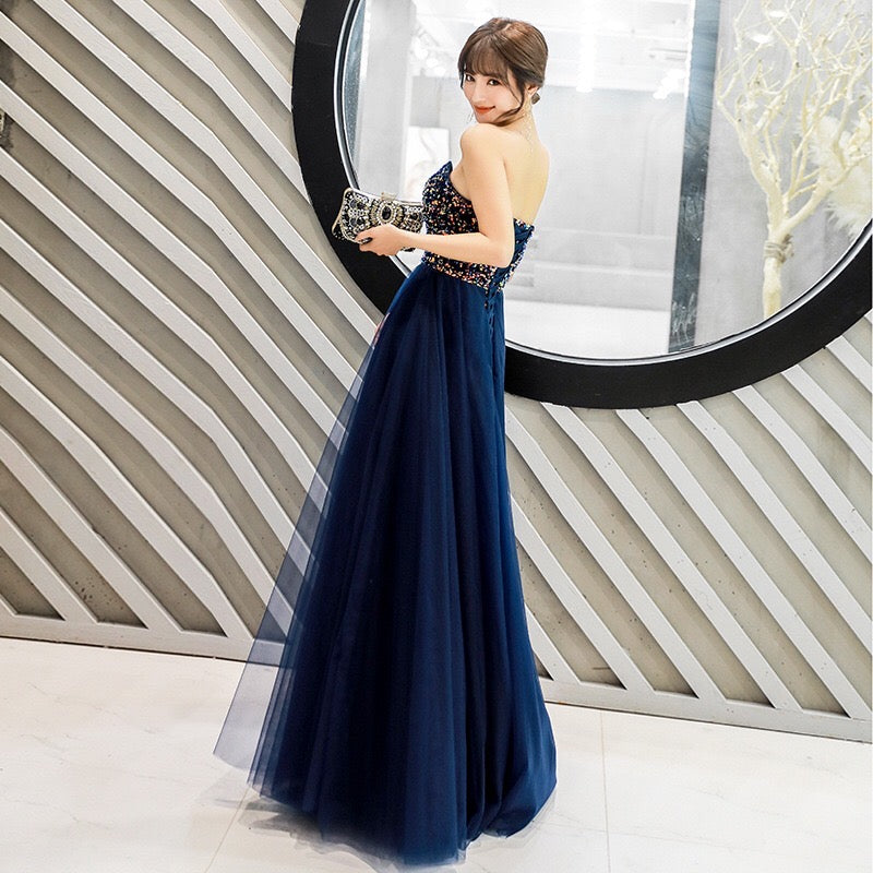 即納ドレス あす楽 elnan Aラインドレス ネイビー XS S M L XL XXL 即日発送 明日 届く 結婚式 大きいサイズ 演奏会 パーティードレス ロングドレス お呼ばれ ドレス ワンピース 二次会 発表会 母親 フォーマルドレス 袖あり フォーマル パーティー 披露宴 同窓会 アフタヌーン ドレス ママ ドレス ミセス 七分袖 洋装 長袖 マザーズ ドレス 演奏会用 ドレス レディース Aライン