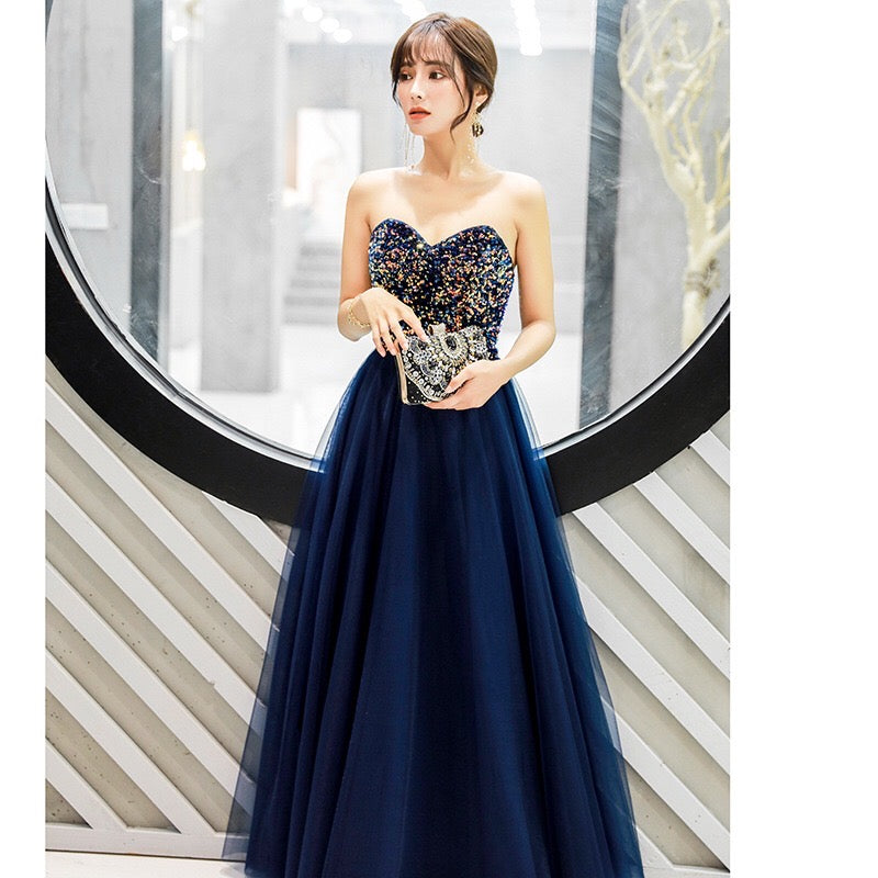 即納ドレス あす楽 elnan Aラインドレス ネイビー XS S M L XL XXL 即日発送 明日 届く 結婚式 大きいサイズ 演奏会 パーティードレス ロングドレス お呼ばれ ドレス ワンピース 二次会 発表会 母親 フォーマルドレス 袖あり フォーマル パーティー 披露宴 同窓会 アフタヌーン ドレス ママ ドレス ミセス 七分袖 洋装 長袖 マザーズ ドレス 演奏会用 ドレス レディース Aライン