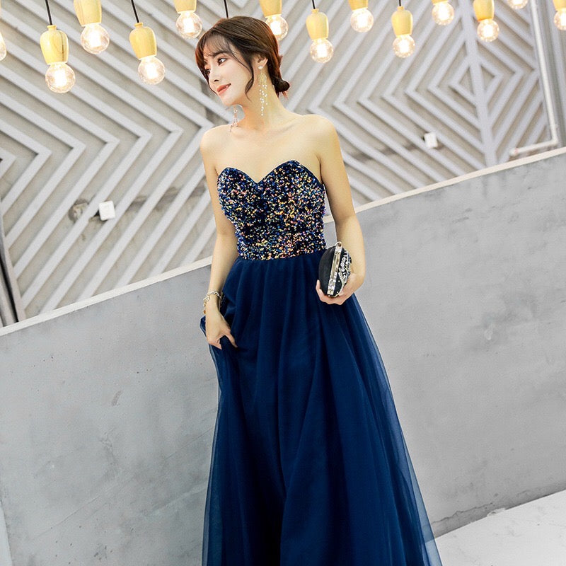 即納ドレス あす楽 elnan Aラインドレス ネイビー XS S M L XL XXL 即日発送 明日 届く 結婚式 大きいサイズ 演奏会 パーティードレス ロングドレス お呼ばれ ドレス ワンピース 二次会 発表会 母親 フォーマルドレス 袖あり フォーマル パーティー 披露宴 同窓会 アフタヌーン ドレス ママ ドレス ミセス 七分袖 洋装 長袖 マザーズ ドレス 演奏会用 ドレス レディース Aライン