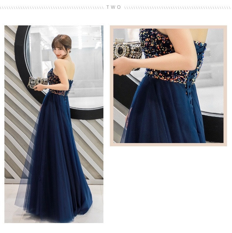 即納ドレス あす楽 elnan Aラインドレス ネイビー XS S M L XL XXL 即日発送 明日 届く 結婚式 大きいサイズ 演奏会 パーティードレス ロングドレス お呼ばれ ドレス ワンピース 二次会 発表会 母親 フォーマルドレス 袖あり フォーマル パーティー 披露宴 同窓会 アフタヌーン ドレス ママ ドレス ミセス 七分袖 洋装 長袖 マザーズ ドレス 演奏会用 ドレス レディース Aライン