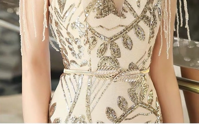 josefin マーメイドドレス ゴールド S M L XL XXL 即日発送 即納 即日発送 即納 結婚式 パーティードレス 体型カバー 小柄  ゆったり マタニティ ブラジャー 20代 30代 40代 50代 ブランド ワンピース シャンパン 夏 持ち運び