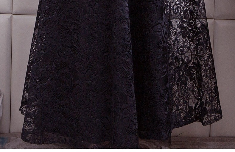 nicolen Aラインドレス ブラック S M L XL XXL XXXL - アルカドレス