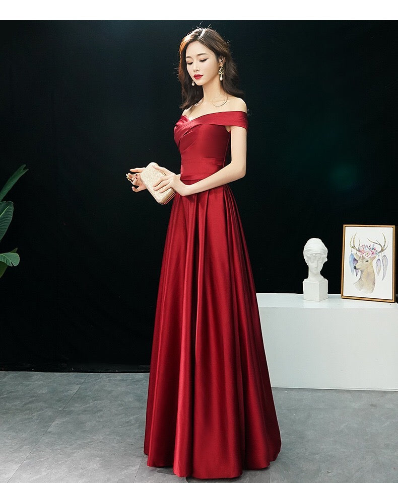 ester Aラインドレス レッド S M L XL XXL 即日発送 即納 結婚式 パーティードレス 体型カバー 小柄 ゆったり マタニティ ブラジャー 20代 30代 40代 50代 ブランド ワンピース シャンパン 夏 持ち運び