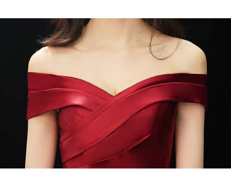 ester Aラインドレス レッド S M L XL XXL 即日発送 即納 結婚式 パーティードレス 体型カバー 小柄 ゆったり マタニティ ブラジャー 20代 30代 40代 50代 ブランド ワンピース シャンパン 夏 持ち運び