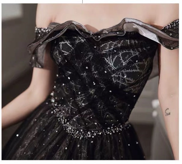 jenifer Aラインドレス ブラック XS S M L XL XXL XXXL 即日発送 即納 結婚式 パーティードレス 体型カバー 小柄 ゆったり マタニティ ブラジャー 20代 30代 40代 50代 ブランド ワンピース シャンパン 夏 持ち運び