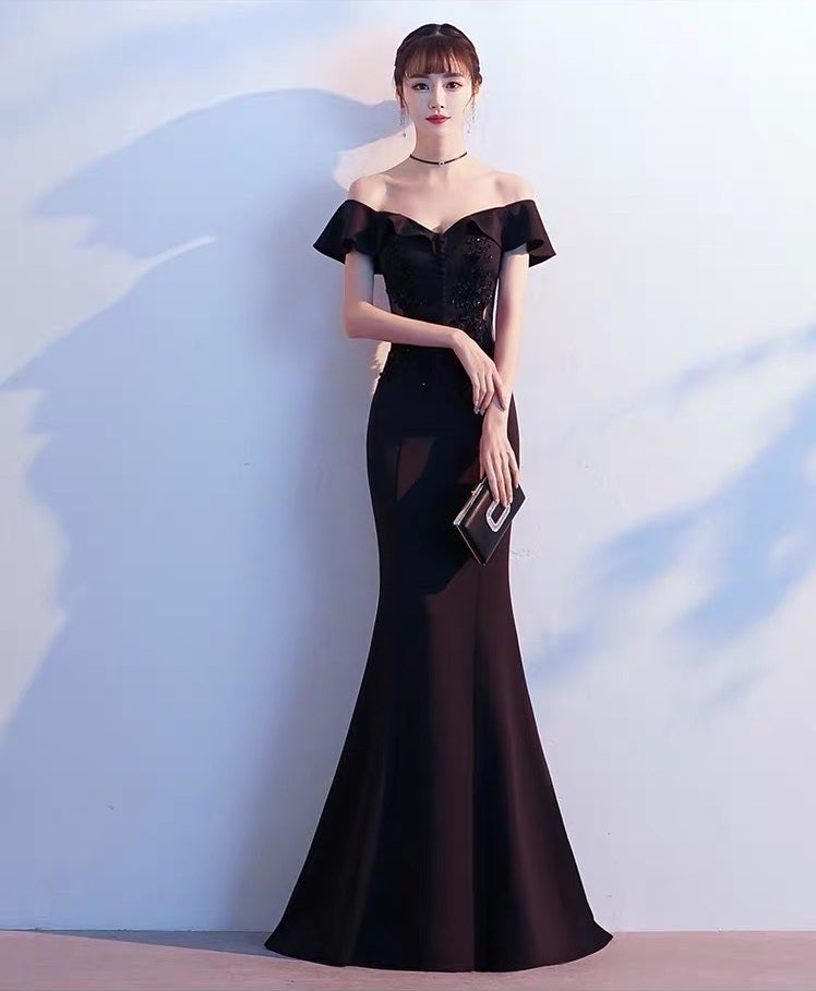 chanel マーメイドドレス ブラック XS S M L XL XXL 即日発送 即納 結婚式 パーティードレス 体型カバー 小柄 ゆったり マタニティ ブラジャー 20代 30代 40代 50代 ブランド ワンピース シャンパン 夏 持ち運び