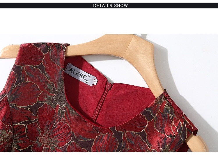 felicity Aラインドレス レッド グリーン S M L XL 2XL 3XL - アルカドレス