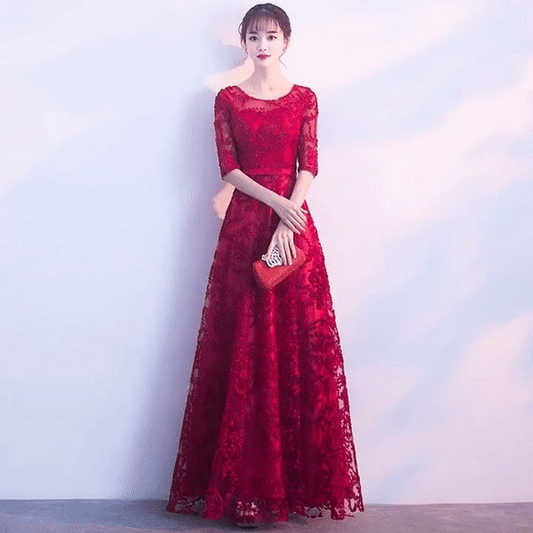 auclair Aラインドレス レッド XS S M L XL XXL - アルカドレス