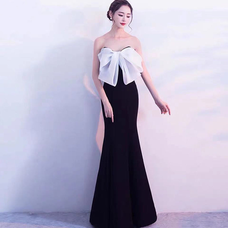 rosemonde マーメイドドレス レッド ホワイト ピンク ブラック ワインレッド(濃いレッド) ホワイト/ブラック S M L XL XXL - アルカドレス