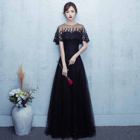 arianna Aラインドレス ブラック S M L XL XXL XXXL - アルカドレス