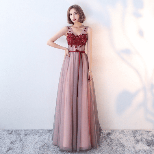 lena Aラインドレス レッド XS S M L XL XXL - アルカドレス