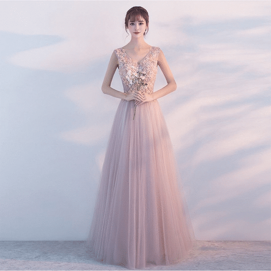 cernay Aラインドレス ピンク S M L XL XXL XXXL - アルカドレス