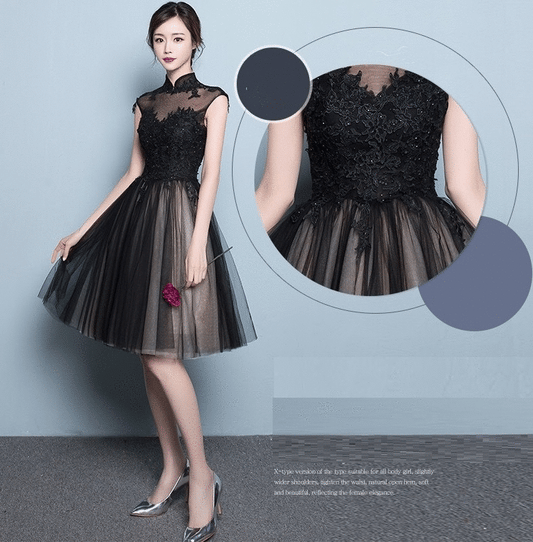 auger Aラインドレス ブラック XS S M L XL XXL - アルカドレス