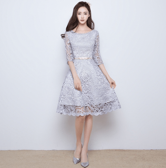 sofia2 Aラインドレス グレー S M L XL XXL - アルカドレス