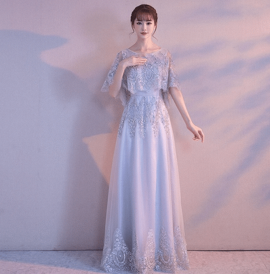 baroin Aラインドレス グレー XS S M L XL XXL XXXL - アルカドレス