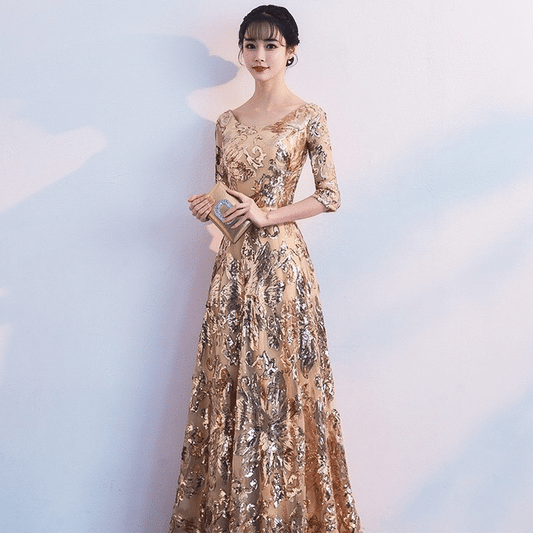 即納ドレス あす楽 rabasse Aラインドレス ゴールド ロング ミディアム XS S M L XL XXL XXXL 即日発送 明日 届く 即日発送 即納 結婚式 パーティードレス 体型カバー 小柄  ゆったり マタニティ ブラジャー 20代 30代 40代 50代 ブランド ワンピース シャンパン 夏 持ち運び