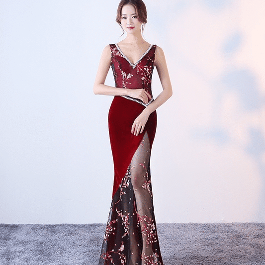 即納ドレス あす楽 celius スリットドレス レッド S M L XL XXL XXXL 即日発送 明日 届く 結婚式 大きいサイズ 演奏会 パーティードレス ロングドレス お呼ばれ ドレス ワンピース 二次会 発表会 母親 フォーマルドレス 袖あり フォーマル パーティー 披露宴 同窓会 アフタヌーン ドレス ママ ドレス ミセス 七分袖 洋装 長袖 マザーズ ドレス 演奏会用 ドレス レディース Aライン