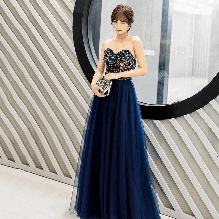 即納ドレス あす楽 elnan Aラインドレス ネイビー XS S M L XL XXL 即日発送 明日 届く 結婚式 大きいサイズ 演奏会 パーティードレス ロングドレス お呼ばれ ドレス ワンピース 二次会 発表会 母親 フォーマルドレス 袖あり フォーマル パーティー 披露宴 同窓会 アフタヌーン ドレス ママ ドレス ミセス 七分袖 洋装 長袖 マザーズ ドレス 演奏会用 ドレス レディース Aライン