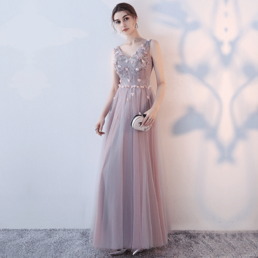 davide Aラインドレス グレー S M L XL XXL - アルカドレス