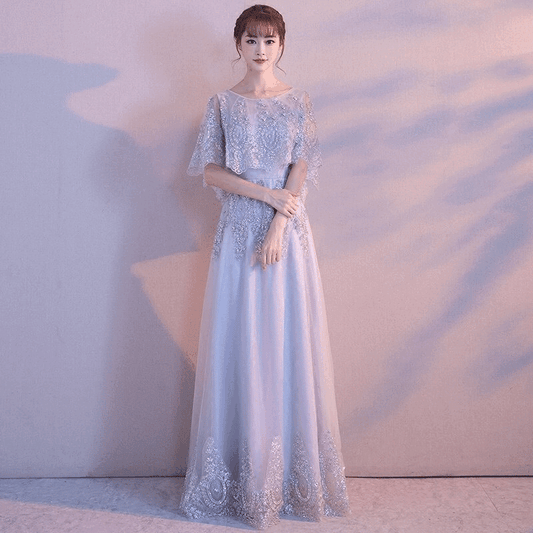 gervais Aラインドレス グレー XS S M L XL XXL XXXL - アルカドレス