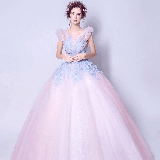 taddeo Aラインドレス ウェディング ピンク XS S M L XL XXL XXXL 即日発送 即納 結婚式 パーティードレス 体型カバー 小柄  ゆったり マタニティ ブラジャー 20代 30代 40代 50代 ブランド ワンピース シャンパン 夏 持ち運び