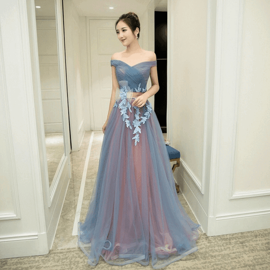 primrose Aラインドレス グレー S M L XL XXL - アルカドレス