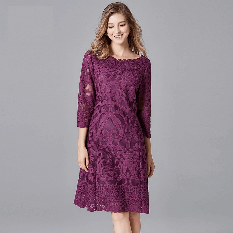 vilen ショートドレス パープル L XL 2XL 3XL 4XL 5XL 即日発送 即納 結婚式 パーティードレス 体型カバー 小柄 ゆったり マタニティ ブラジャー 20代 30代 40代 50代 ブランド ワンピース シャンパン 夏 持ち運び