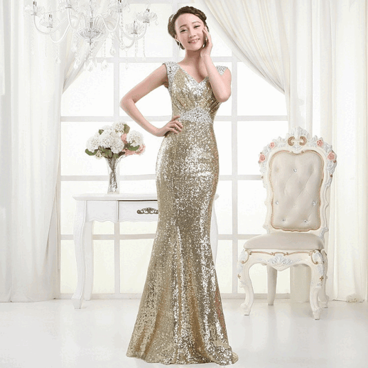 nicolas マーメイドドレス ピンク(濃い) ピンク(薄い) ゴールド(濃い) ゴールド(薄い) レッド グリーン S M L XL XXL - アルカドレス