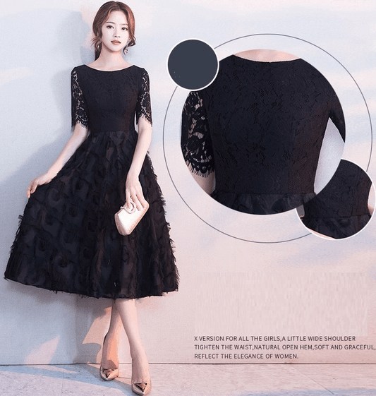 bertille ミディアムドレス ブラック S M L XL XXL 即日発送 即納 結婚式 パーティードレス 体型カバー 小柄  ゆったり マタニティ ブラジャー 20代 30代 40代 50代 ブランド ワンピース シャンパン 夏 持ち運び