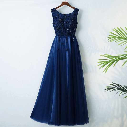 louisa Aラインドレス ネイビー XS S M L XL XXL XXXL - アルカドレス