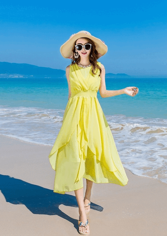 grace Aラインドレス ホワイト イエロー ブルー レッド S M L XL XXL - アルカドレス