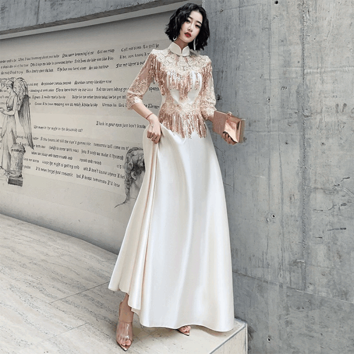 galiny Aラインドレス ゴールド XS S M L XL XXL 即日発送 即納 結婚式 パーティードレス 体型カバー 小柄 ゆったり マタニティ ブラジャー 20代 30代 40代 50代 ブランド ワンピース シャンパン 夏 持ち運び