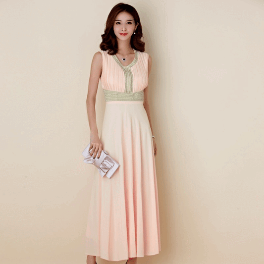 geranium Aラインドレス ピンク ネイビー FREEE XL XXL XXXL 即日発送 即納 結婚式 パーティードレス 体型カバー 小柄  ゆったり マタニティ ブラジャー 20代 30代 40代 50代 ブランド ワンピース シャンパン 夏 持ち運び