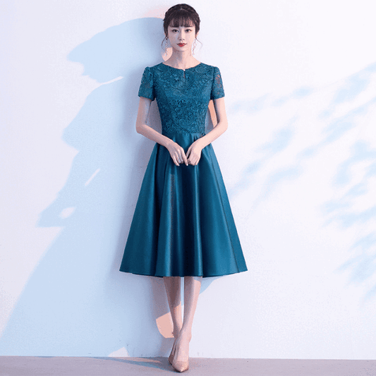 rosetta Aラインドレス ミディアム グリーン XS S M L XL XXL XXXL 結婚式 大きいサイズ 演奏会 パーティードレス ロングドレス お呼ばれ ドレス ワンピース 二次会 発表会 母親 フォーマルドレス 袖あり フォーマル パーティー 披露宴 同窓会 アフタヌーン ドレス ママ ドレス ミセス 七分袖 洋装 長袖 マザーズ ドレス 演奏会用 ドレス レディース Aライン