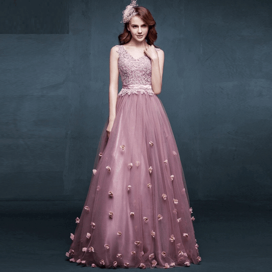 sarah Aラインドレス ピンク S M L XL XXL - アルカドレス