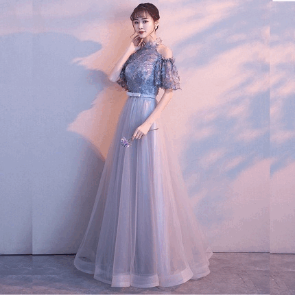 andrea Aラインドレス グレー XS S M L XL XXL XXXL - アルカドレス