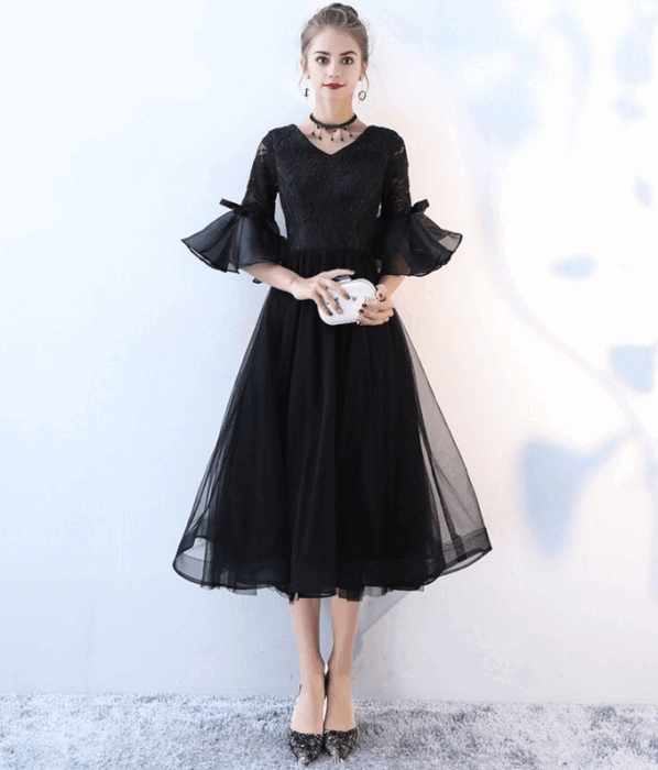 noor Aラインドレス ミディアム ブラック S M L XL XXL 即日発送 即納 結婚式 パーティードレス 体型カバー 小柄 ゆったり マタニティ ブラジャー 20代 30代 40代 50代 ブランド ワンピース シャンパン 夏 持ち運び