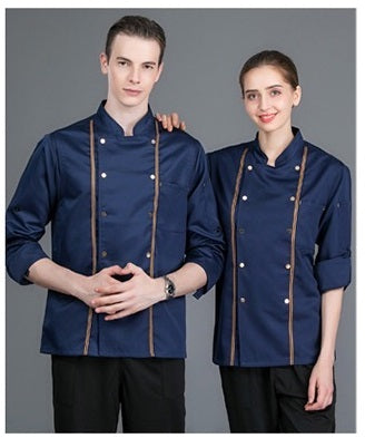assunta コックコート ネイビー ホワイト M L XL 2XL 3XL