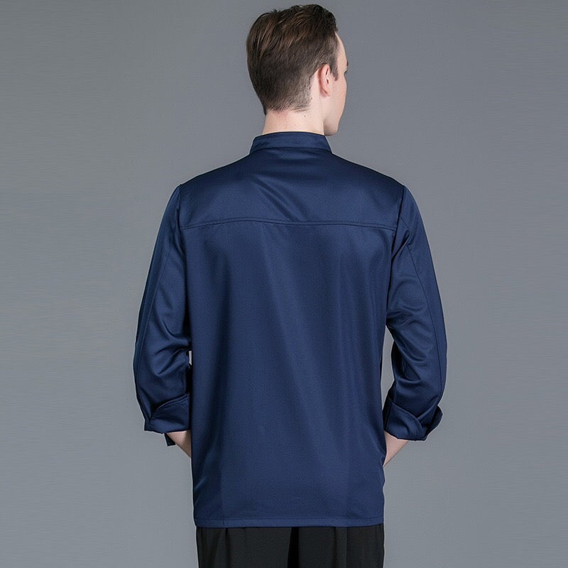 assunta コックコート ネイビー ホワイト M L XL 2XL 3XL