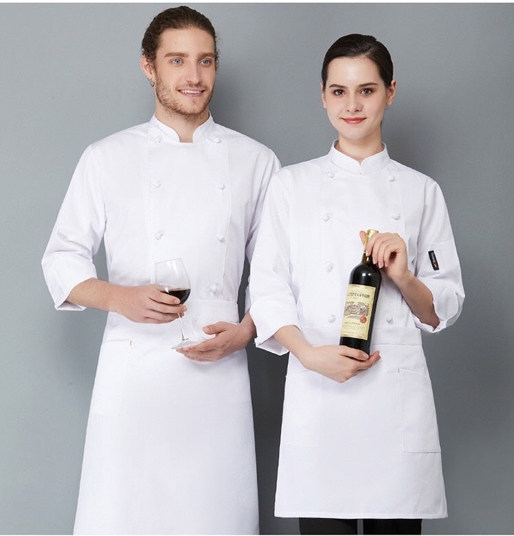 robert コックコート ホワイト M L XL 2XL 3XL