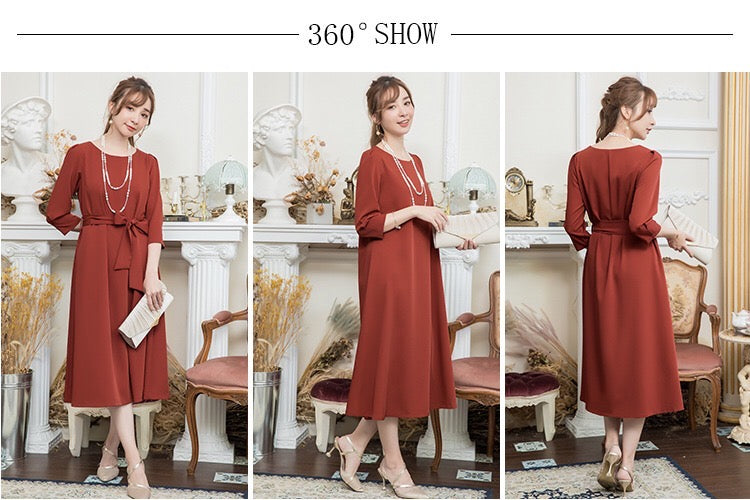 iolite Aラインドレス (着丈 サイズオーダー可能) オーダーメイド グリーン ロングドレス ミモレ丈 シフォン ウエストリボン ノースリーブ 上品 清楚 気品 透明感 大人女性 日本人女性 夜景 レストラン ディナー 特別な夜 洗練 ラグジュアリー (グリーン)XS S M L XL XXL XXXL