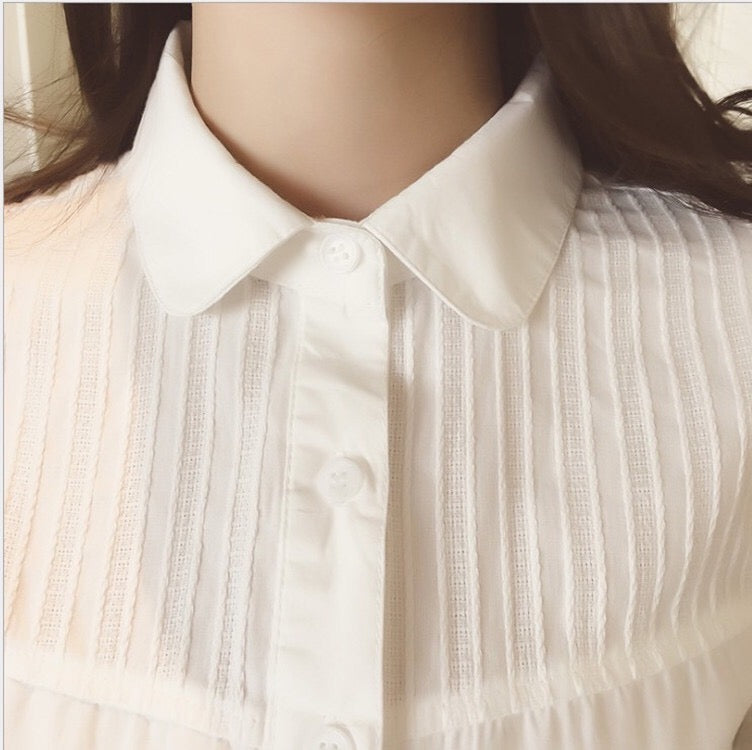 cygnus レディースシャツ ホワイト S M L XL XXL 角襟 丸襟