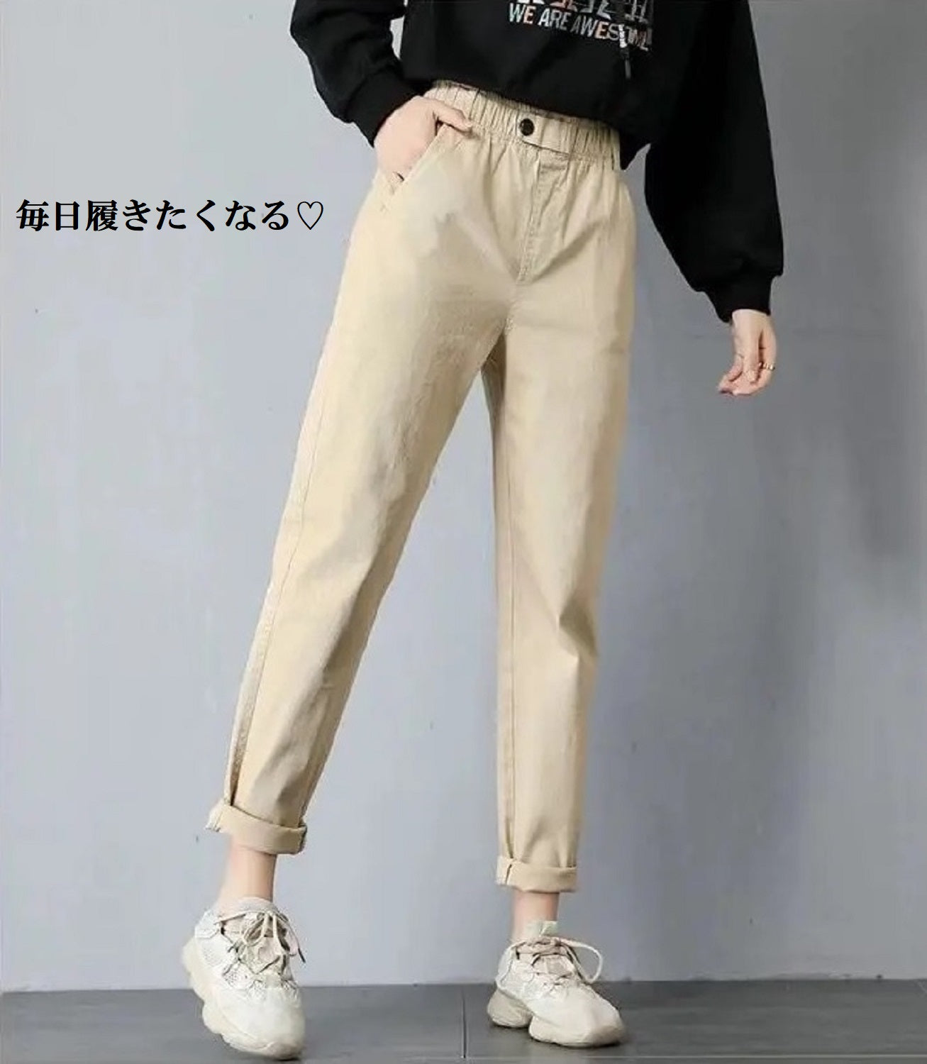 seated メンズスラックス/ズボン ブラック ベージュ アイボリー S/58-66 M/62-70 L/66-74 XL/70-78 XXL/72-80