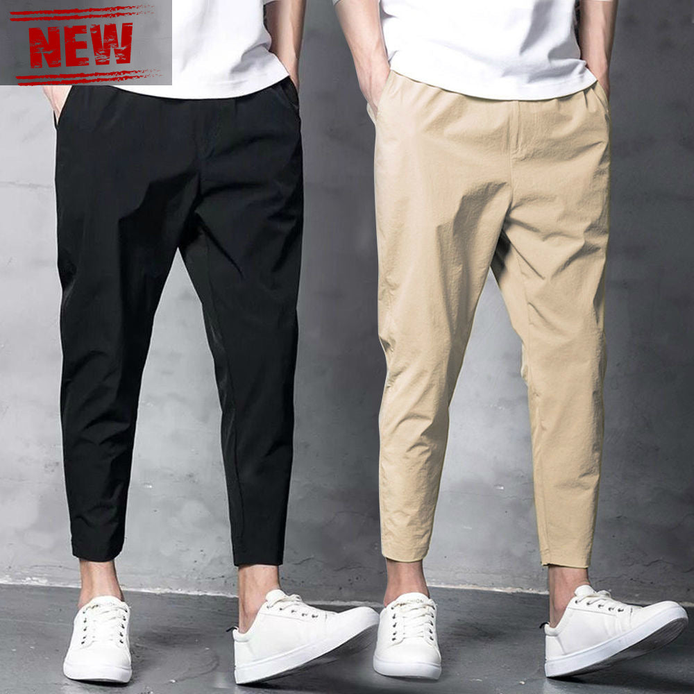 set メンズスラックス/ズボン ブラック グリー イエロー S M L XL 2XL 3XL