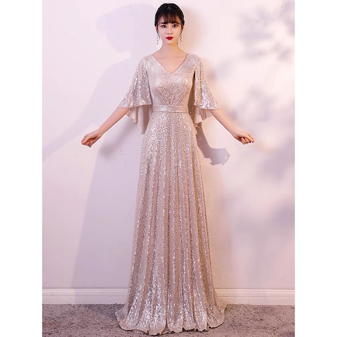 3-fhf7silver ロングドレス 演奏会 ドレス カラードレス イブニングドレス ウェディング カラー ドレス ドレス ロングドレス マーメイド カラー ロング あす楽 ウェディングドレス パーティードレス マザーズドレス ワンピース 演奏会ドレス 演奏会用ドレス 花嫁 前撮り 即日発送 二次会