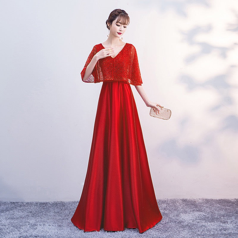 3-675 ロングドレス (着丈 サイズオーダー可能) オーダーメイド Aラインドレス シフォンドレス チュールドレス 半袖ドレス ウエストマーク フレアシルエット ホテルラウンジ 自然光 午後の光 柔らかな動き 気品 上品 清楚 透明感 日本人女性 美シルエット 高級感 特別な一日 結婚式 二次会 演奏会 パーティー フォーマル （ピンク）XS S M L XL XXL XXXL