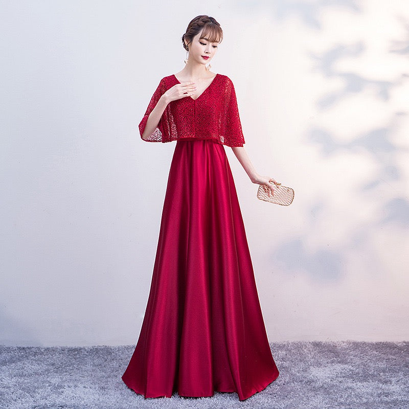 3-675 ロングドレス (着丈 サイズオーダー可能) オーダーメイド Aラインドレス シフォンドレス チュールドレス 半袖ドレス ウエストマーク フレアシルエット ホテルラウンジ 自然光 午後の光 柔らかな動き 気品 上品 清楚 透明感 日本人女性 美シルエット 高級感 特別な一日 結婚式 二次会 演奏会 パーティー フォーマル （ピンク）XS S M L XL XXL XXXL