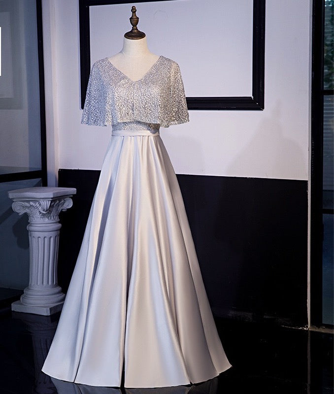 3-675 ロングドレス (着丈 サイズオーダー可能) オーダーメイド Aラインドレス シフォンドレス チュールドレス 半袖ドレス ウエストマーク フレアシルエット ホテルラウンジ 自然光 午後の光 柔らかな動き 気品 上品 清楚 透明感 日本人女性 美シルエット 高級感 特別な一日 結婚式 二次会 演奏会 パーティー フォーマル （ピンク）XS S M L XL XXL XXXL