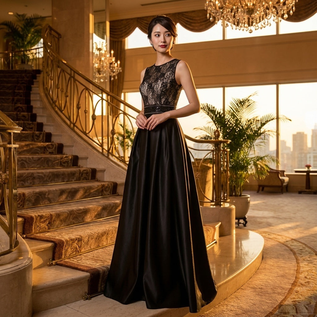 amancio ロングドレス イブニングドレス カラードレス ブライズメイド  Aラインドレス ステージドレス お急ぎ 演奏会 大きいサイズ 結婚式二次会  お呼ばれ 結婚式 発表会 ロング丈 即日発送 上品  ピアノ発表会 春夏